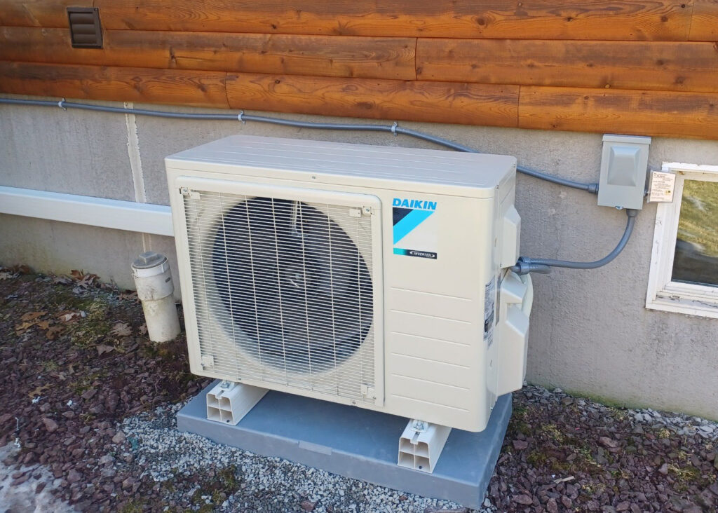 Daikin Inverter Heat Pump, Ductless heating and AC, Albrightsville PA