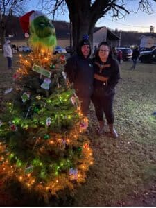 Shane And Jennifer Christmas in the park